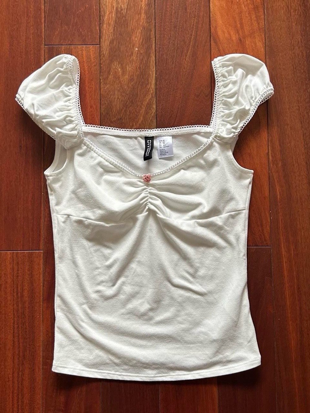 Milkmaid Cap Sleeve Top